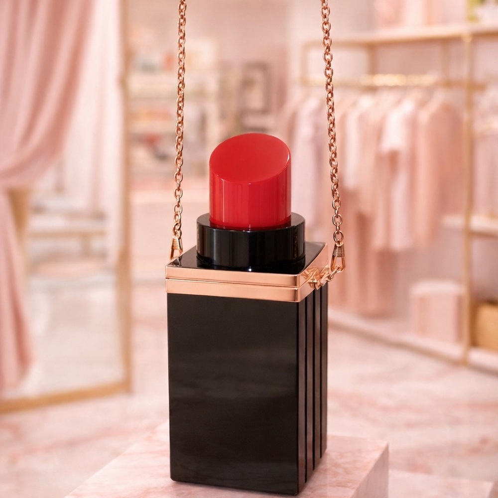 Acrylic Lipstick Crossbody Shaped
Handbag 💄 - Picture 3 of 15